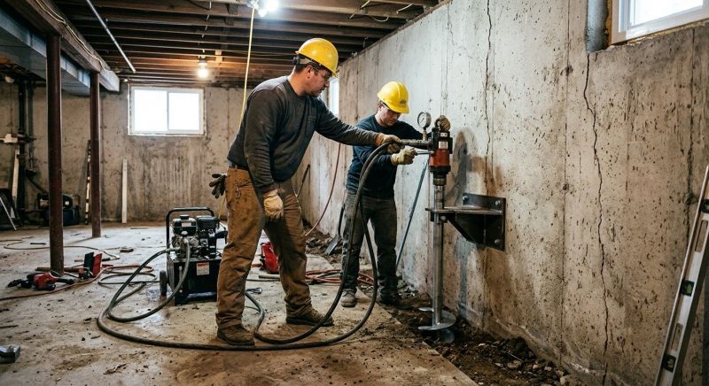 Basement Stabilization in Cobb County, GA
