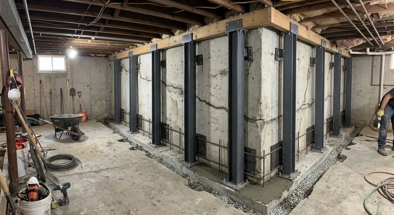 Basement Stabilization in Cobb County, GA