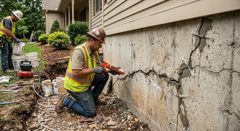 Cracked Foundation Repair in Forsyth County, GA