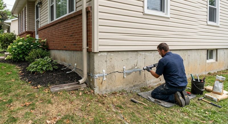 Cracked Foundation Repair in Norcross, GA