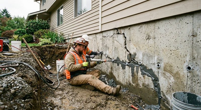 Cracked Foundation Repair in Roswell, GA