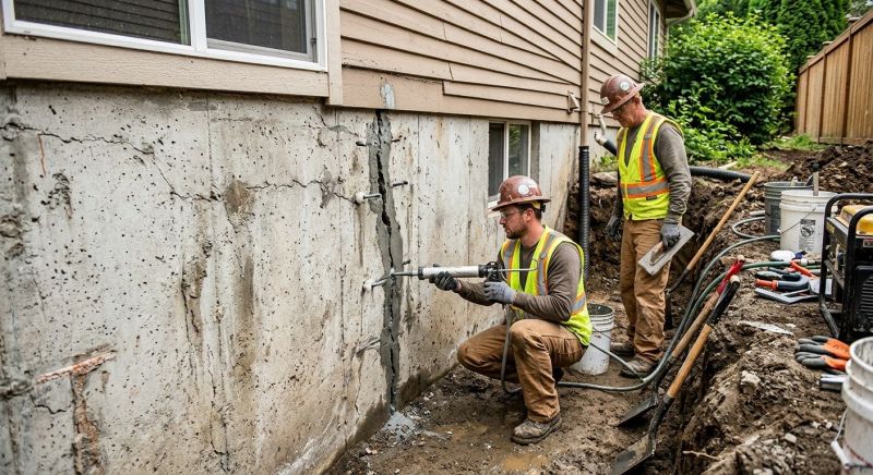 Cracked Foundation Repair in Suwanee, GA