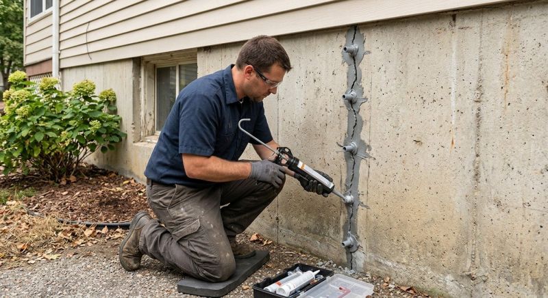 Foundation Crack Sealing in Cobb County, GA