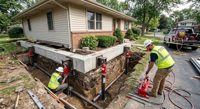Foundation Jacking in Lawrenceville, GA