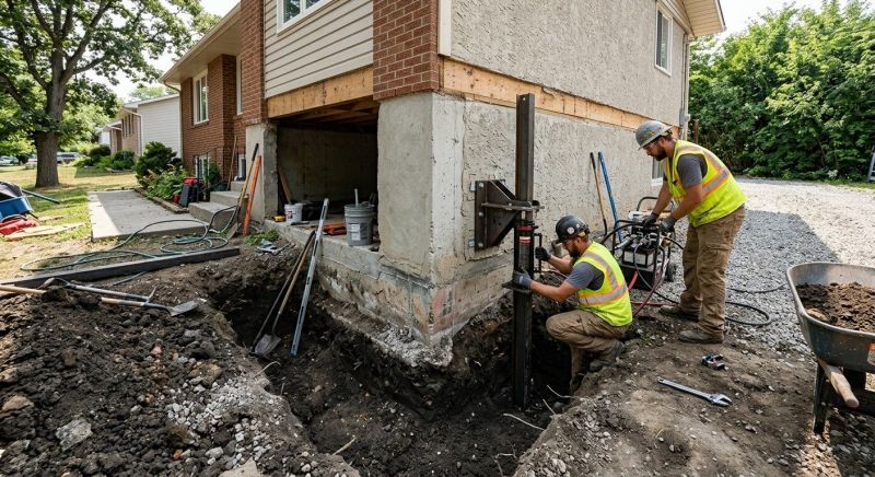 Foundation Pier Repair in Cobb County, GA