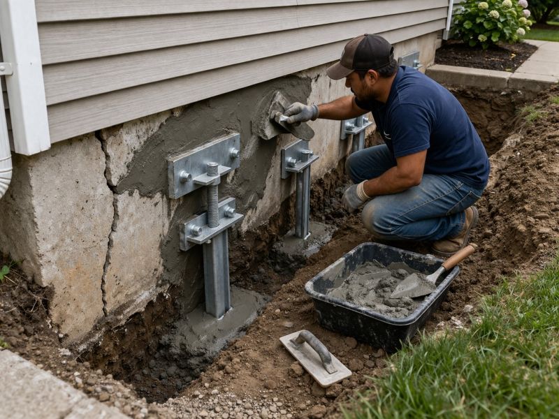 Foundation Pier Repair in Cobb County, GA
