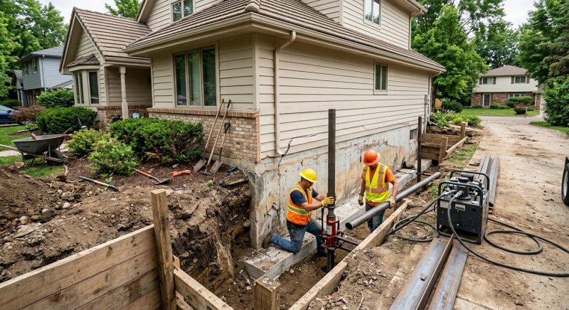 Foundation Settlement Repair in Cobb County, GA