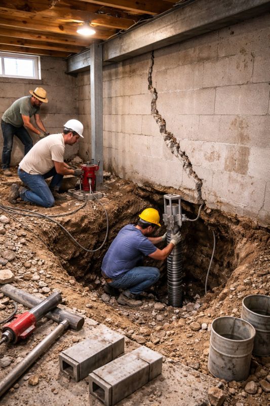 Foundation Structural Repair in Lithia Springs, GA