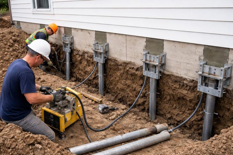 Helical Piers Installation in Cobb County, GA