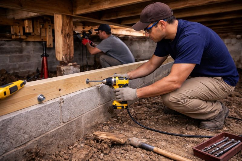 House Foundation Repair in Ball Ground, GA