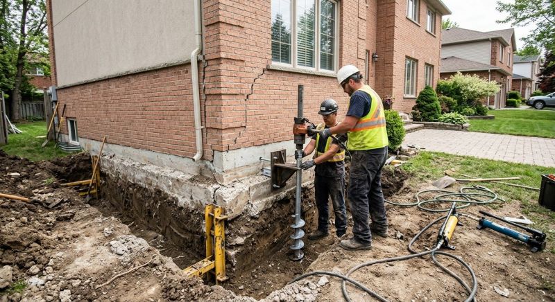 Sinking Foundation Repair in Dekalb County, GA