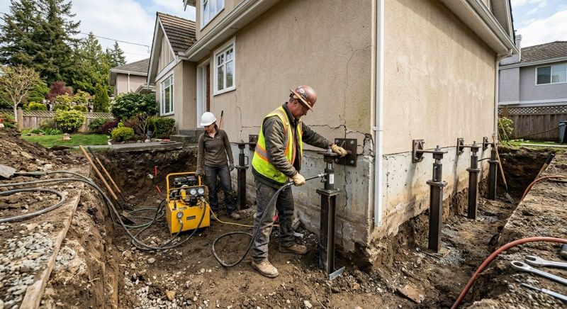 Sinking Foundation Repair in Cobb County, GA