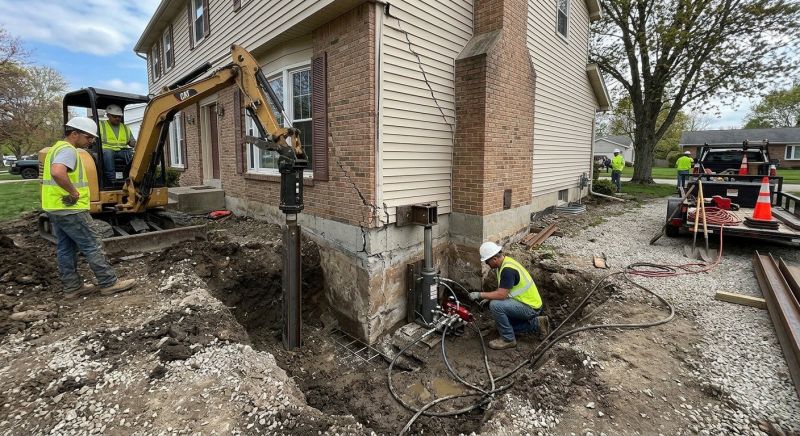 Sinking Foundation Repair in Marietta, GA